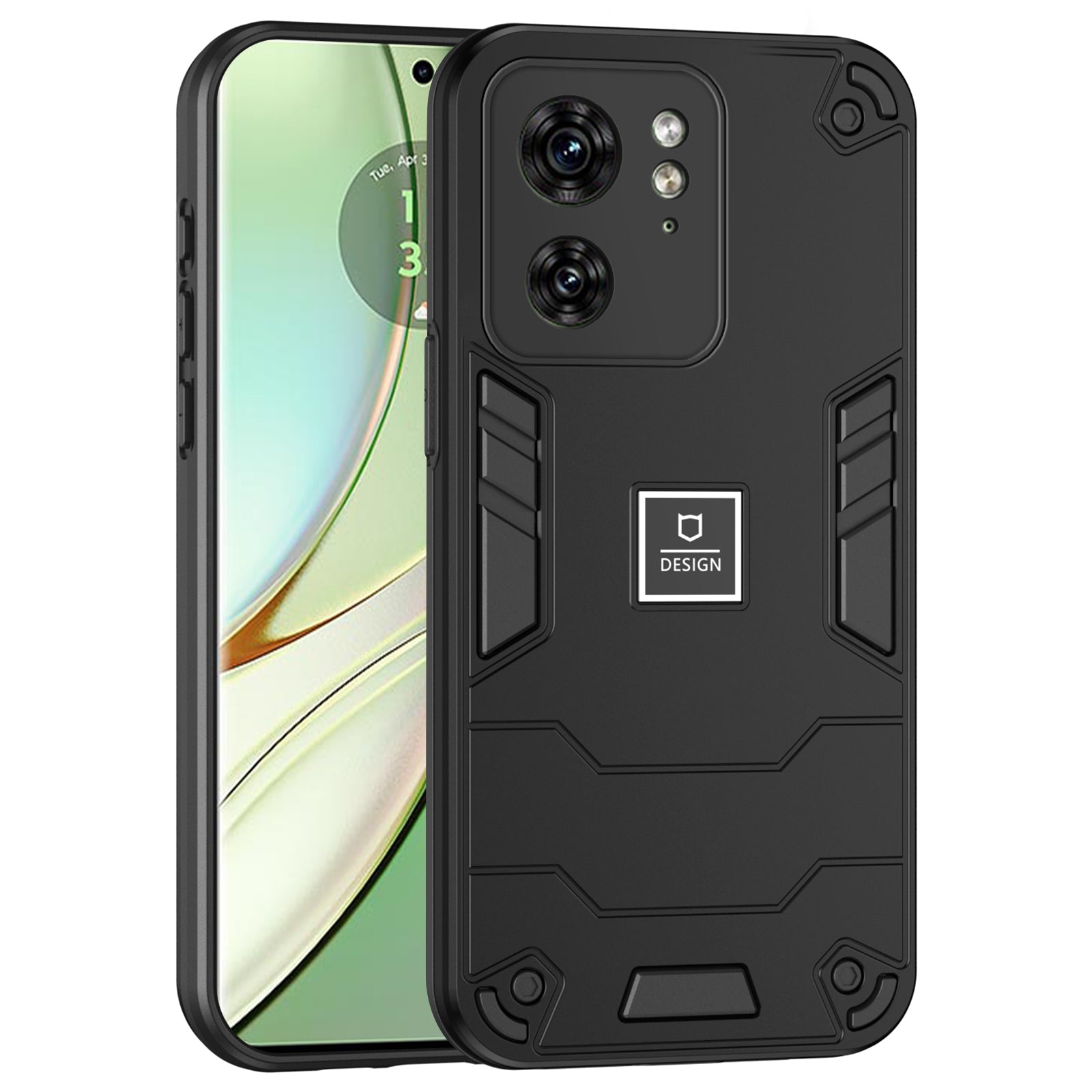 For Motorola Edge 40 5G Phone Case Rugged Hybrid Shockproof Hard PC Soft TPU Cover - Black For Motorola Edge 40 5G Phone Case Rugged Hybrid Shockproof Hard PC Soft TPU Cover - Black